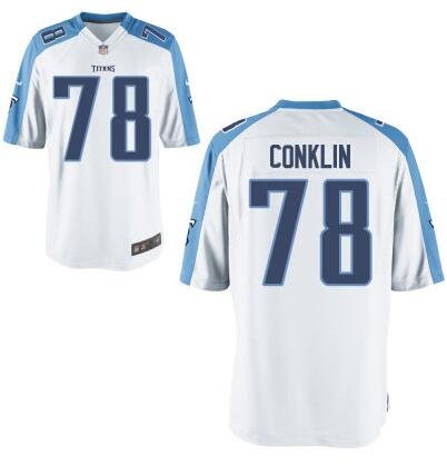 Youth Tennessee Titans #78 Jack Conklin Nike White 2016 Draft Pick Game Jersey inbean