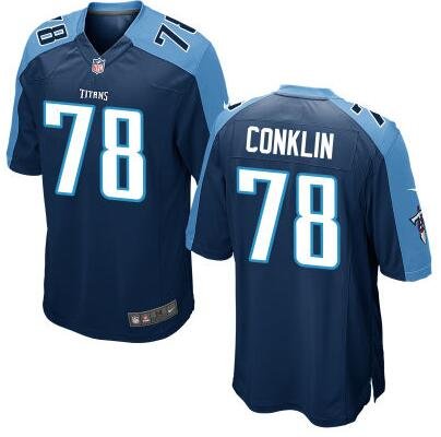 Youth Tennessee Titans #78 Jack Conklin Nike Navy 2016 Draft Pick Game Jersey inbean