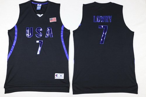 2016 Olympics Team USA Men's #7 Carmelo Anthony All Black Soul Swingman Jersey inbean