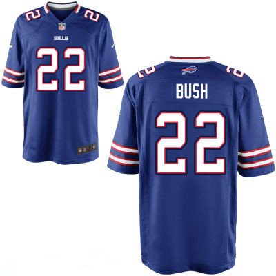 Youth Buffalo Bills #22 Reggie Bush Royal Blue Team Color Stitched NFL Nike Game Jersey inbean