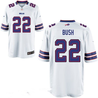 Youth Buffalo Bills #22 Reggie Bush White Road Stitched NFL Nike Game Jersey inbean