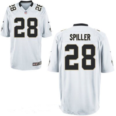 Youth New Orleans Saints #28 C.J. Spiller White Road Stitched NFL Nike Game Jersey inbean