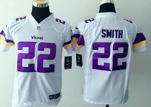 Youth Minnesota Vikings #22 Paul Krause White Road NFL Nike Game Jersey inbean