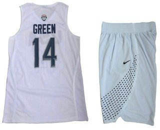 2016 Olympics Team USA Men's #14 Danny Green White Revolution 30 Swingman Basketball Jersey With Shorts inbean