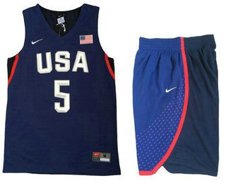 2016 Olympics Team USA Men's #6 LeBron James Navy Blue Revolution 30 Swingman Basketball Jersey With Shorts inbean