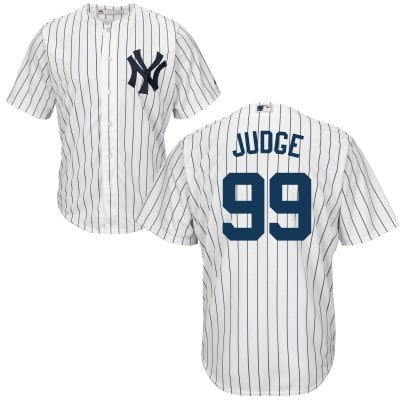 Youth New York Yankees #99 Aaron Judge White Home Stitched MLB Majestic Cool Base Jersey inbean