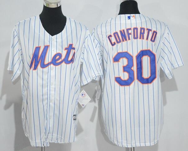 Youth New York Mets #30 Michael Conforto White Home Stitched MLB Majestic Cool Base Jersey inbean