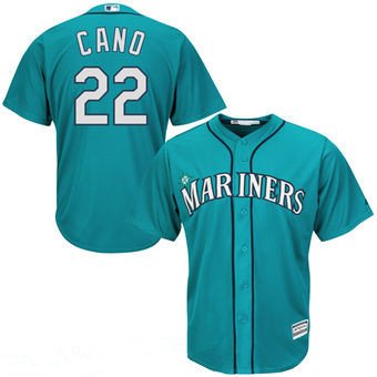 Youth Seattle Mariners Robinson Cano Majestic Northwest Green Alternate Cool Base Player Jersey inbean