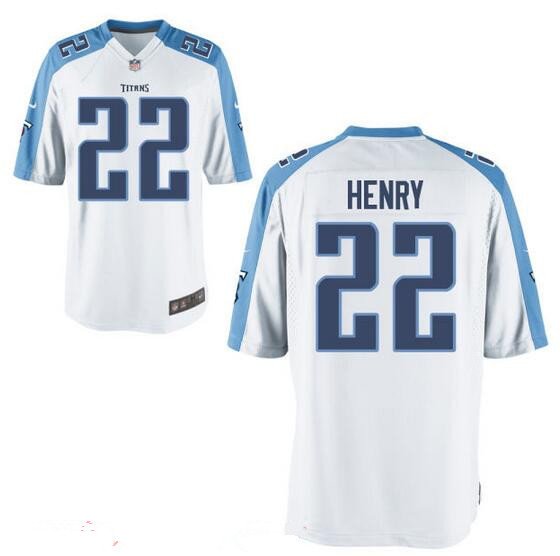 Youth Tennessee Titans #22 Derrick Henry White Road Stitched NFL Nike Game Jersey inbean