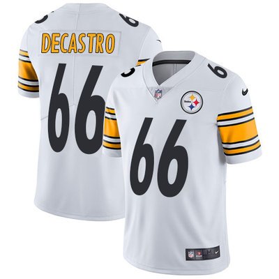 Youth Nike Steelers #66 David DeCastro White Stitched NFL Vapor Untouchable Limited Jersey inbean