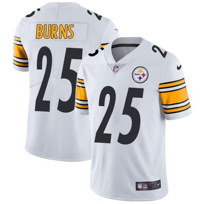 Youth Nike Steelers #25 Artie Burns White Stitched NFL Vapor Untouchable Limited Jersey inbean