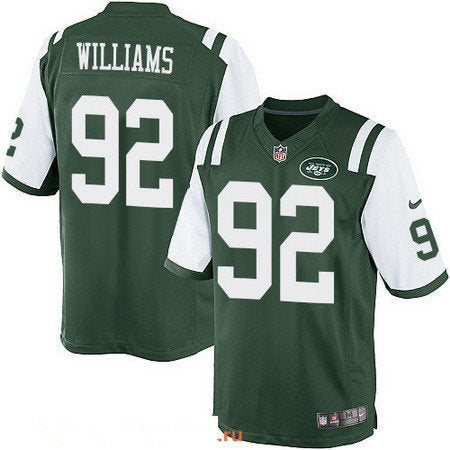 Youth New York Jets #92 Leonard Williams Green Team Color Stitched NFL Nike Game Jersey inbean