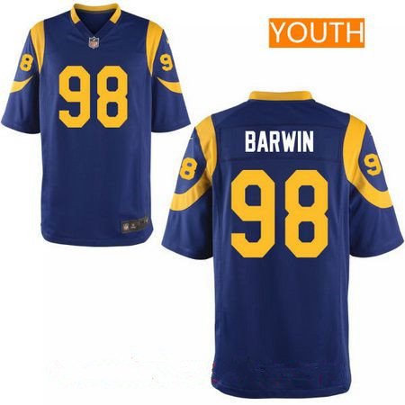 Youth Los Angeles Rams #98 Connor Barwin Royal Blue Alternate Stitched NFL Nike Game Jersey inbean