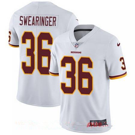 Youth Washington Redskins #36 D.J. Swearinger White Road Stitched NFL Nike Game Jersey inbean