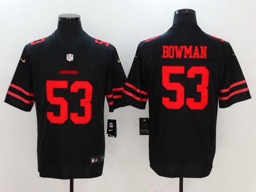 Youth San Francisco 49ers #53 NaVorro Bowman Black 2017 Vapor Untouchable Stitched NFL Nike Limited Jersey inbean