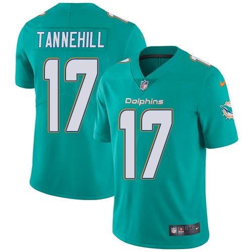 Youth Nike Dolphins #17 Ryan Tannehill Aqua Green Team Color Stitched NFL Vapor Untouchable Limited Jersey inbean