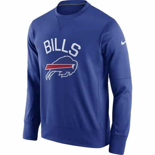 Men's Buffalo Bills Nike Royal Sideline Circuit Performance Sweatshirt inbean