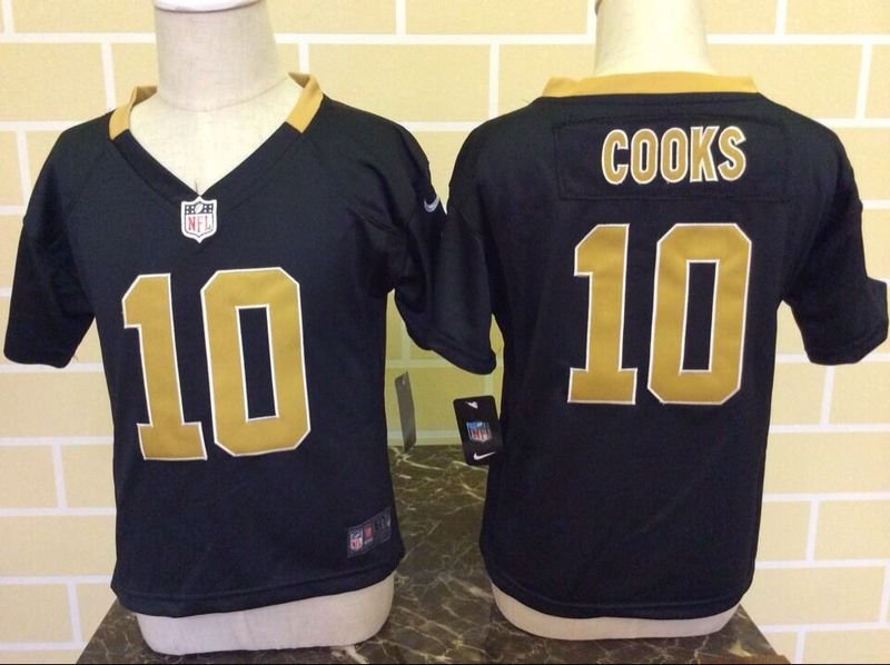 2-6 Kids Brandin Cooks New Orleans Saints #10 Black Nike Jersey inbean