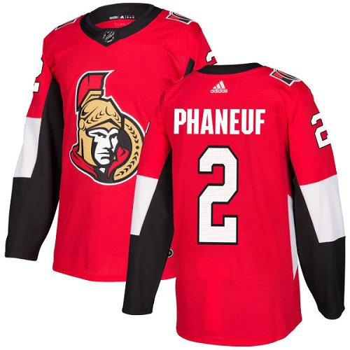 Adidas Senators 2 Dion Phaneuf Red Home Authentic Stitched Youth NHL Jersey inbean