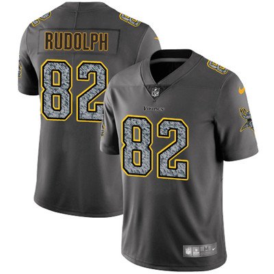 Youth Nike Minnesota Vikings #82 Kyle Rudolph Gray Static NFL Vapor Untouchable Game Jersey inbean