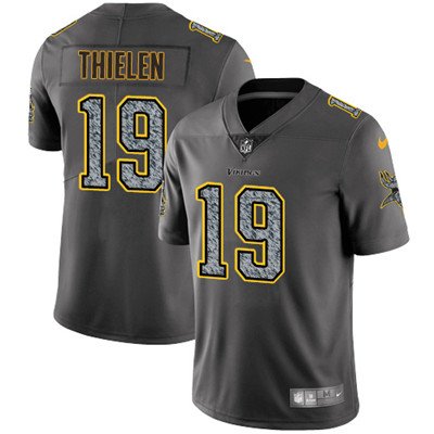 Youth Nike Minnesota Vikings #19 Adam Thielen Gray Static NFL Vapor Untouchable Game Jersey inbean