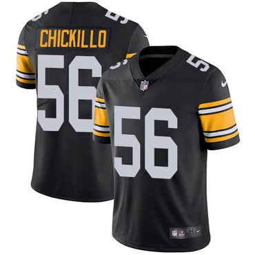 Youth Pittsburgh Steelers #56 Anthony Chickillo Black Nike NFL Alternate Vapor Untouchable Limited Jersey inbean