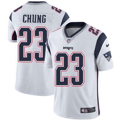 Youth Nike New England Patriots #23 Patrick Chung White Stitched NFL Vapor Untouchable Limited Jersey inbean