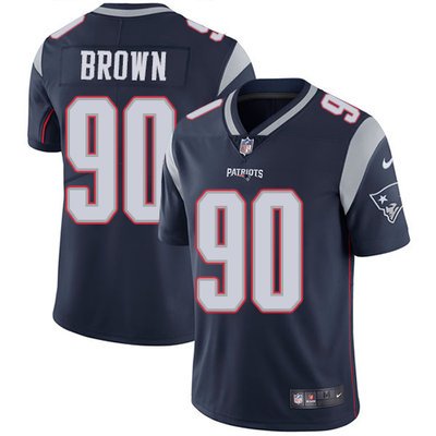 Youth Nike New England Patriots #90 Malcom Brown Navy Blue Team Color Stitched NFL Vapor Untouchable Limited Jersey inbean