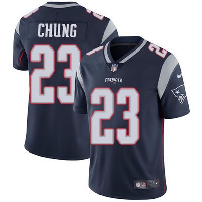 Youth Nike New England Patriots #23 Patrick Chung Navy Blue Team Color Stitched NFL Vapor Untouchable Limited Jersey inbean