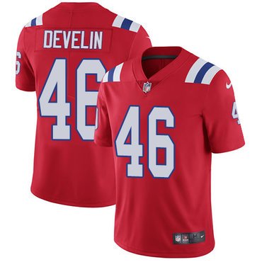 Youth Nike New England Patriots #46 James Develin Red Alternate Stitched NFL Vapor Untouchable Limited Jersey inbean