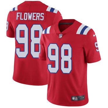 Youth Nike New England Patriots #98 Trey Flowers Red Alternate Stitched NFL Vapor Untouchable Limited Jersey inbean