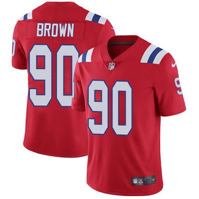 Youth Nike New England Patriots #90 Malcom Brown Red Alternate Stitched NFL Vapor Untouchable Limited Jersey inbean