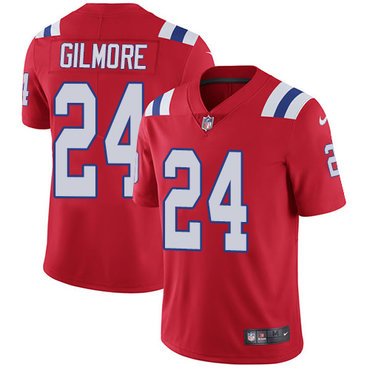 Youth Nike New England Patriots #24 Stephon Gilmore Red Alternate Youth Stitched NFL Vapor Untouchable Limited Jersey inbean