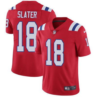 Youth Nike New England Patriots #18 Matt Slater Red Alternate Stitched NFL Vapor Untouchable Limited Jersey inbean