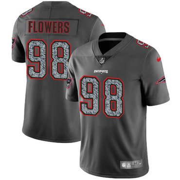 Youth Nike New England Patriots #98 Trey Flowers Gray Static Stitched NFL Vapor Untouchable Limited Jersey inbean