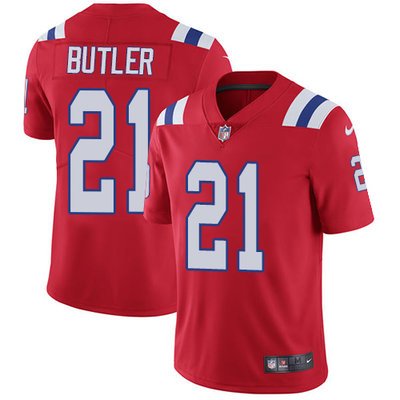 Youth Nike New England Patriots #21 Malcolm Butler Red Alternate Stitched NFL Vapor Untouchable Limited Jersey inbean