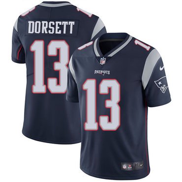 Youth Nike New England Patriots #13 Phillip Dorsett Navy Blue Team Color Stitched NFL Vapor Untouchable Limited Jersey inbean