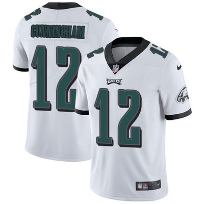 Youth Nike Philadelphia Eagles #12 Randall Cunningham White Stitched NFL Vapor Untouchable Limited Jersey inbean