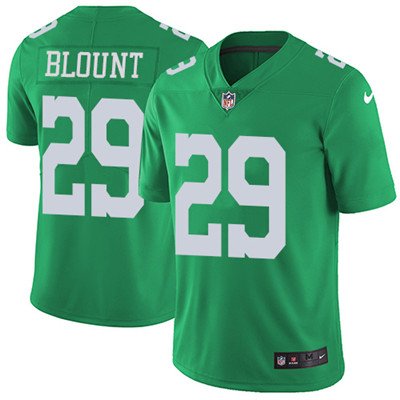 Youth Nike Philadelphia Eagles #29 LeGarrette Blount Green Stitched NFL Limited Rush Jersey inbean