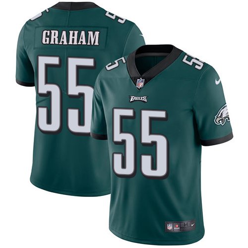 Youth Nike Philadelphia Eagles #55 Brandon Graham Midnight Green Team Color Stitched NFL Vapor Untouchable Limited Jersey inbean