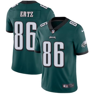 Youth Nike Philadelphia Eagles #86 Zach Ertz Midnight Green Team Color Stitched NFL Vapor Untouchable Limited Jersey inbean