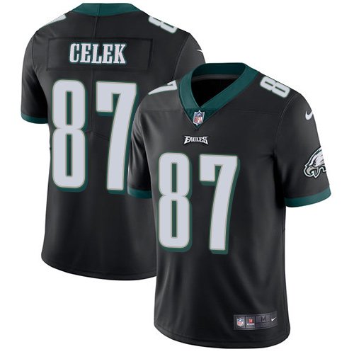 Youth Nike Philadelphia Eagles #87 Brent Celek Black Alternate Stitched NFL Vapor Untouchable Limited Jersey inbean