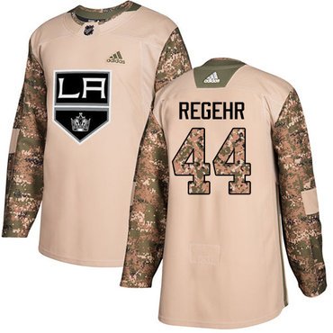 Adidas Kings #44 Robyn Regehr Camo Authentic 2017 Veterans Day Stitched NHL Jersey inbean