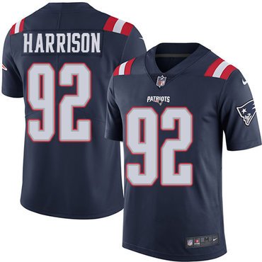 Nike New England Patriots #92 James Harrison Navy Blue Youth Stitched NFL Limited Rush Jersey inbean