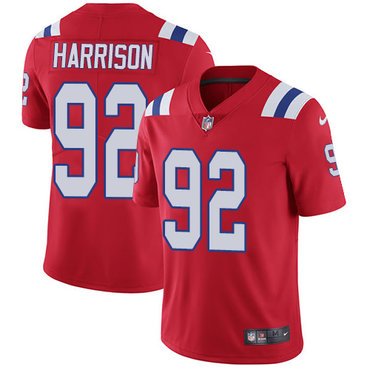 Nike New England Patriots #92 James Harrison Red Alternate Youth Stitched NFL Vapor Untouchable Limited Jersey inbean