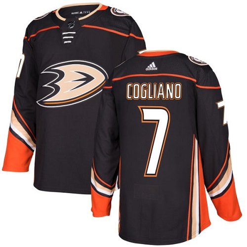 Adidas Ducks #7 Andrew Cogliano Black Home Authentic Youth Stitched NHL Jersey inbean