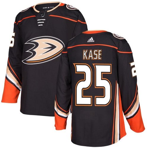 Adidas Ducks #25 Ondrej Kase Black Home Authentic Youth Stitched NHL Jersey inbean