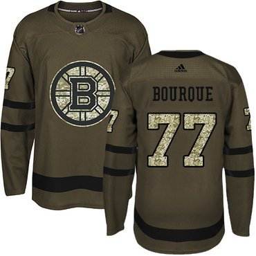 Adidas Bruins #77 Ray Bourque Green Salute to Service Youth Stitched NHL Jersey inbean