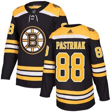 Adidas Bruins #88 David Pastrnak Black Home Authentic Youth Stitched NHL Jersey inbean