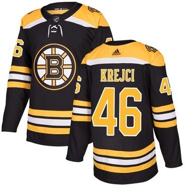 Adidas Bruins #46 David Krejci Black Home Authentic Youth Stitched NHL Jersey inbean